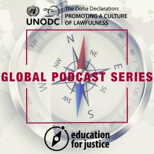 Global podcast series logo