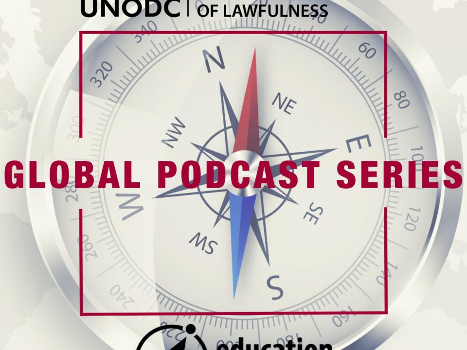 Global podcast series logo